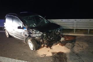 Wypadki na autostradzie A4 w Woli Dalszej (pow. łańcucki)