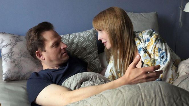 Barwy szczęścia odc. 3252. Łukasz (Michał Rolnicki), Agnieszka (Katarzyna Tlałka)