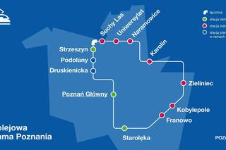 Siedem nowych przystanków na kolejowej obwodnicy Poznania
