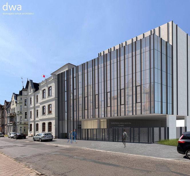 Wizualizacja szkoły muzycznej w Grudziądzu