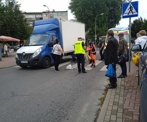 Potrącenie pieszego na pasach na ulicy Rynkowej w Siedlcach