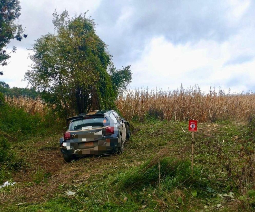 Groźne zdarzenie na Rajdzie Nyskim. Dwie osoby trafiły do szpitala
