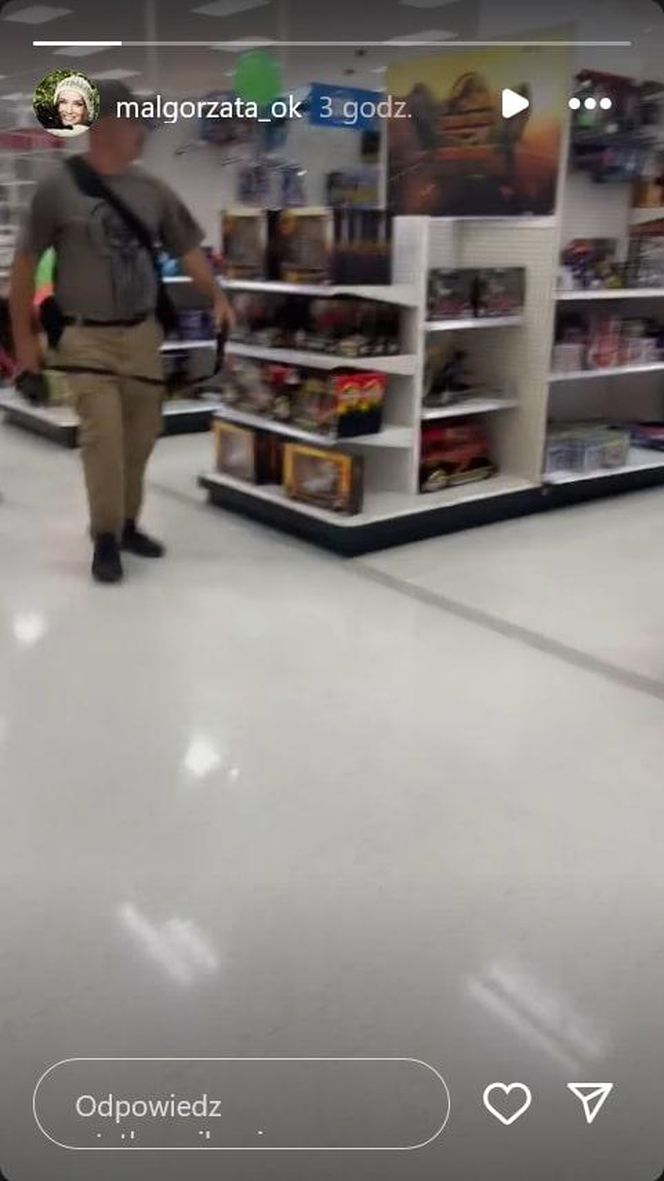 Małgorzata Ostrowska-Królikowska spotkała konia w supermarkecie. Wszystko nagrała!