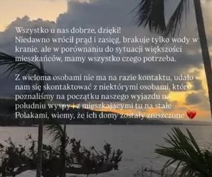 Ola Żebrowska błaga o pomoc dla Polaków na Jamajce. Huragan Melissa wszystko im domy