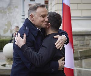 Andrzej Duda i Wołodymyr Zełenski