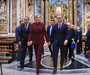 Para prezydencka złożyła kwiaty na grobie papieża Franciszka