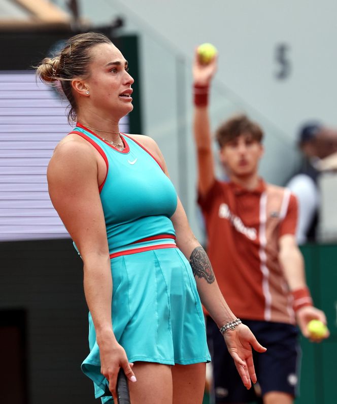 Aryna Sabalenka we łzach po porażce w finale Roland Garros