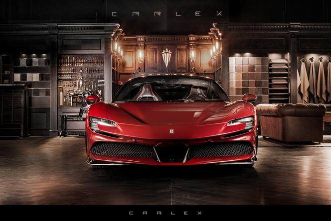 Ferrari SF90 z wnętrzem Carlex Design