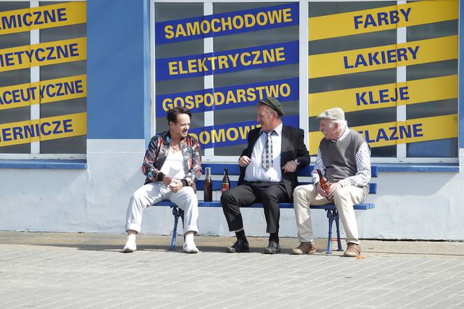 Ranczo 9 sezon. Pietrek (Piotr Pręgowski), Solejuk (Sylwester Maciejewski), Stach Japycz (Franciszek Pieczka)