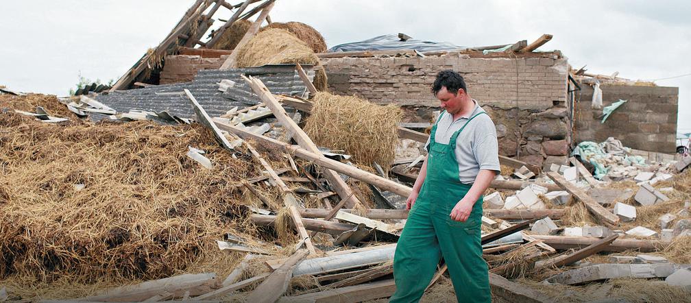 Trąba powietrzna zabrała nam dom