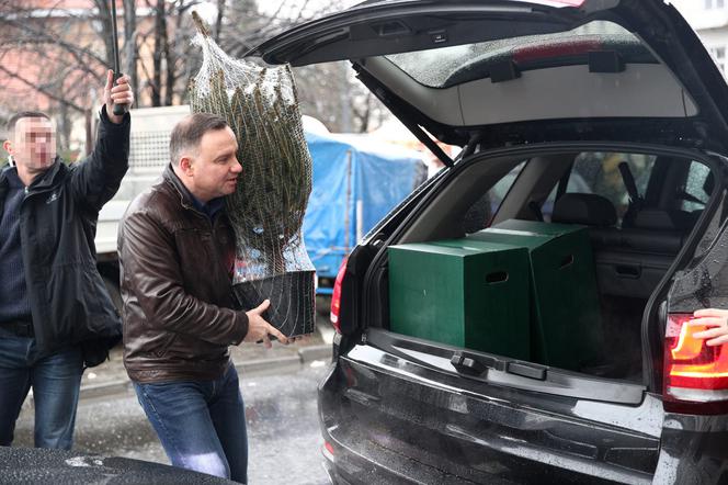 Prezydent Duda kupił choinkę
