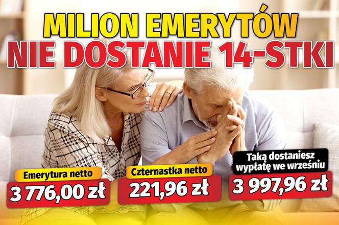 Milion emerytów nie dostanie 14-stki