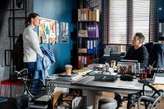 	M jak miłość odc. 1867. Jakub Karski (Krzysztof Kwiatkowski), Martyna (Magdalena Turczeniewicz)