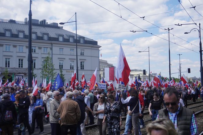 "Wielki Marsz Patriotów" Rafała Trzaskowskiego w Warszawie 25.05.2025