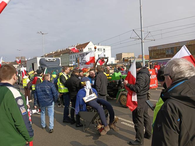 Protest rolników w Pomorskiem. Blokady na drogach krajowych i w centrum Gdańsk