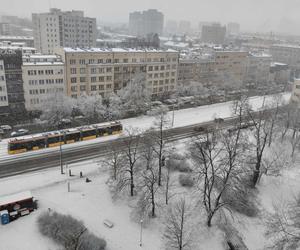 Śnieżyca w Warszawie