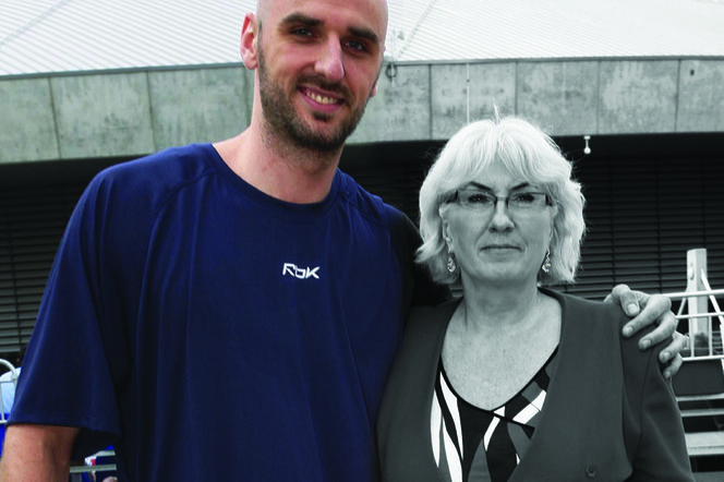 Marcin Gortat z mamą 