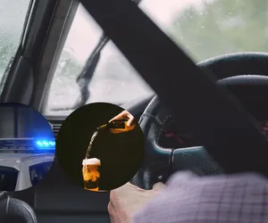 Pijany policjant za kółkiem