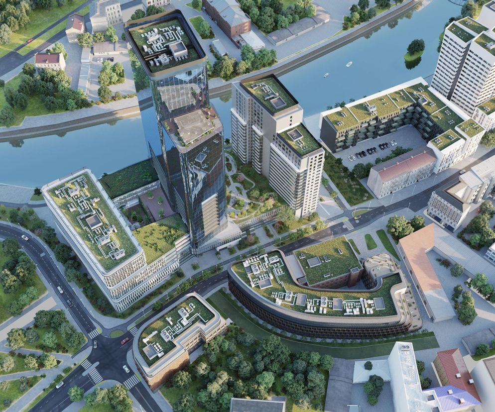 Apartamenty w 137-metrowej wieży mieszkalnej Quorum Tower we Wrocławiu