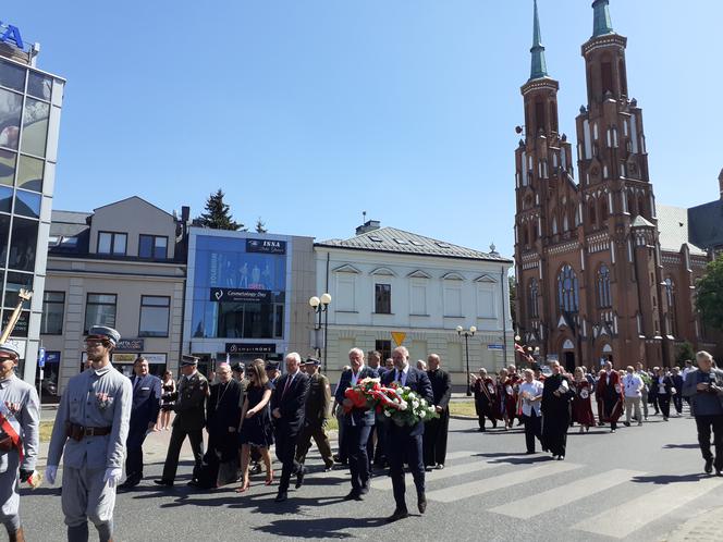 Odsłonięcie tablicy upamiętniającej 100-lecie Cudu nad Wisłą