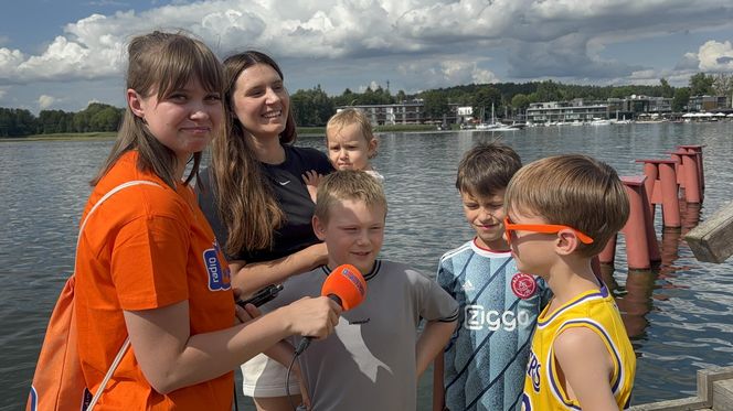 Wakacyjny patrol Eska Summer City na olsztyńskiej Plaży Miejskiej
