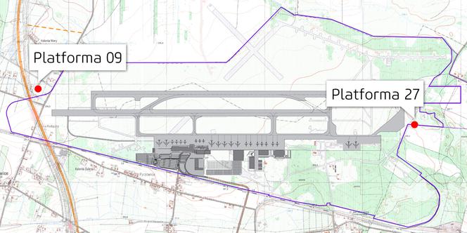 Lotnisko Pyrzowice: Platformy widokowe