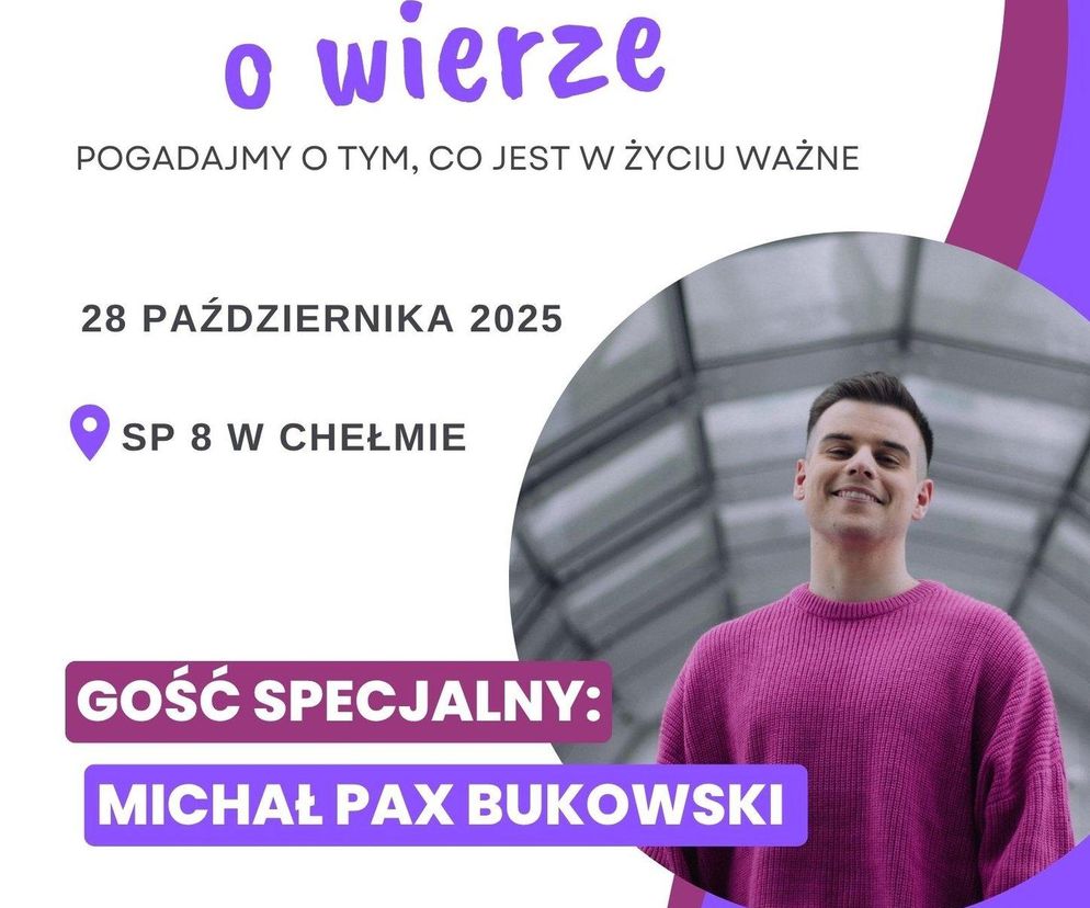 Plakat zapowiadający spotkanie