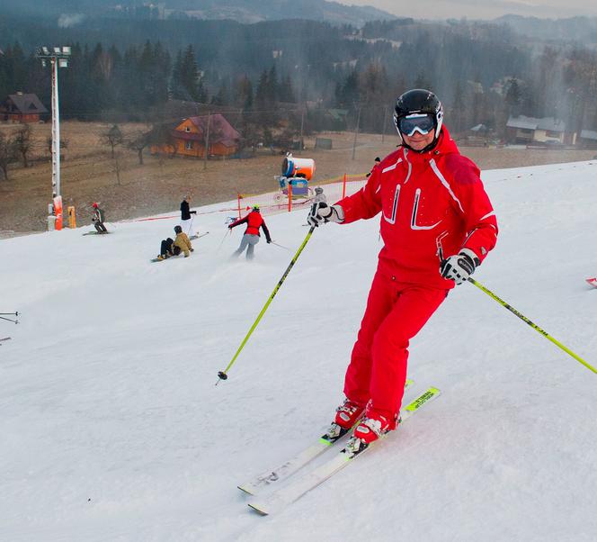 Andrzej Duda na nartach