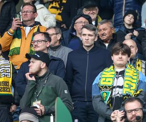 Kibice na meczu GKS Katowice - Lech Poznań