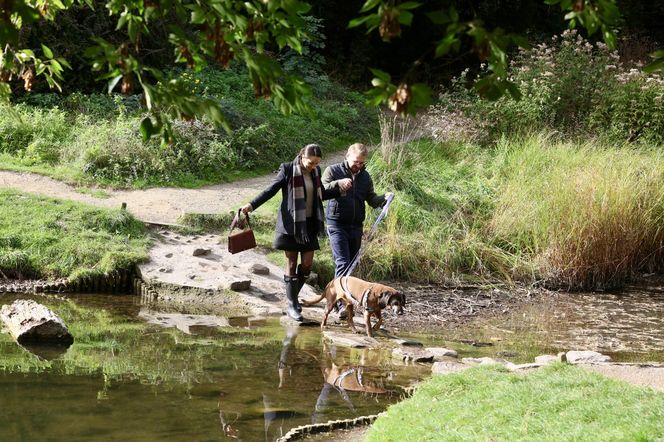 Jacek Ozdoba odpoczywa z żoną po ślubie