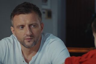 M jak miłość odc. 1857. Bartek (Arkadiusz Smoleński), Hania (Wiktoria Basik)