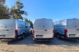 Volkswagen Crafter przeznaczony do przewozu osób zatrzymanych