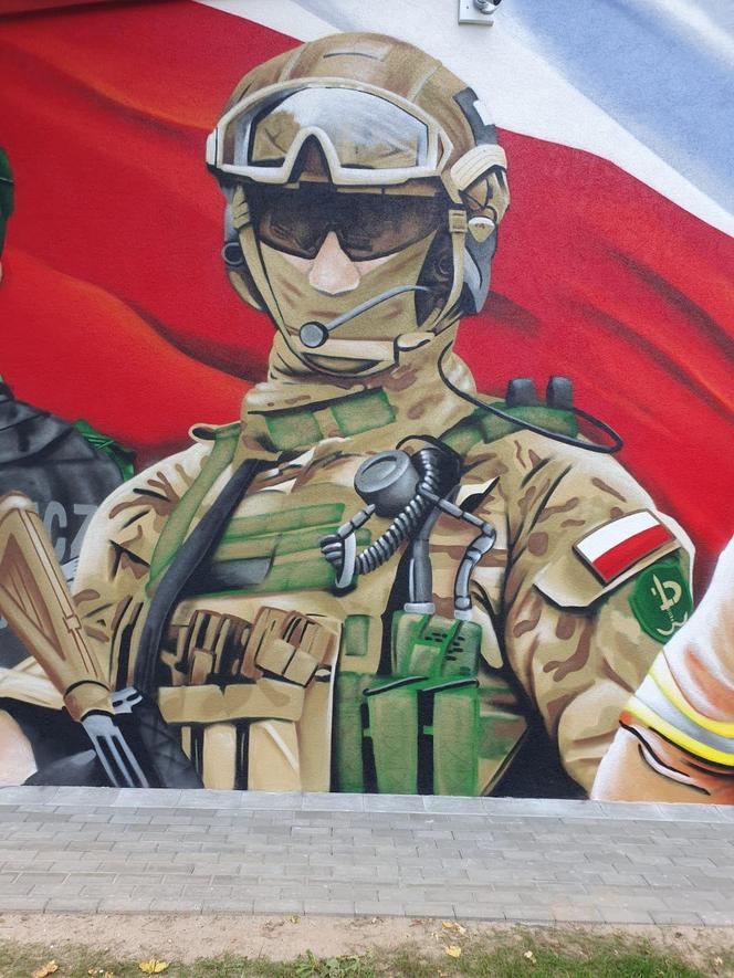 Efektowny mural powstał na ścianie remizy OSP Kochcice