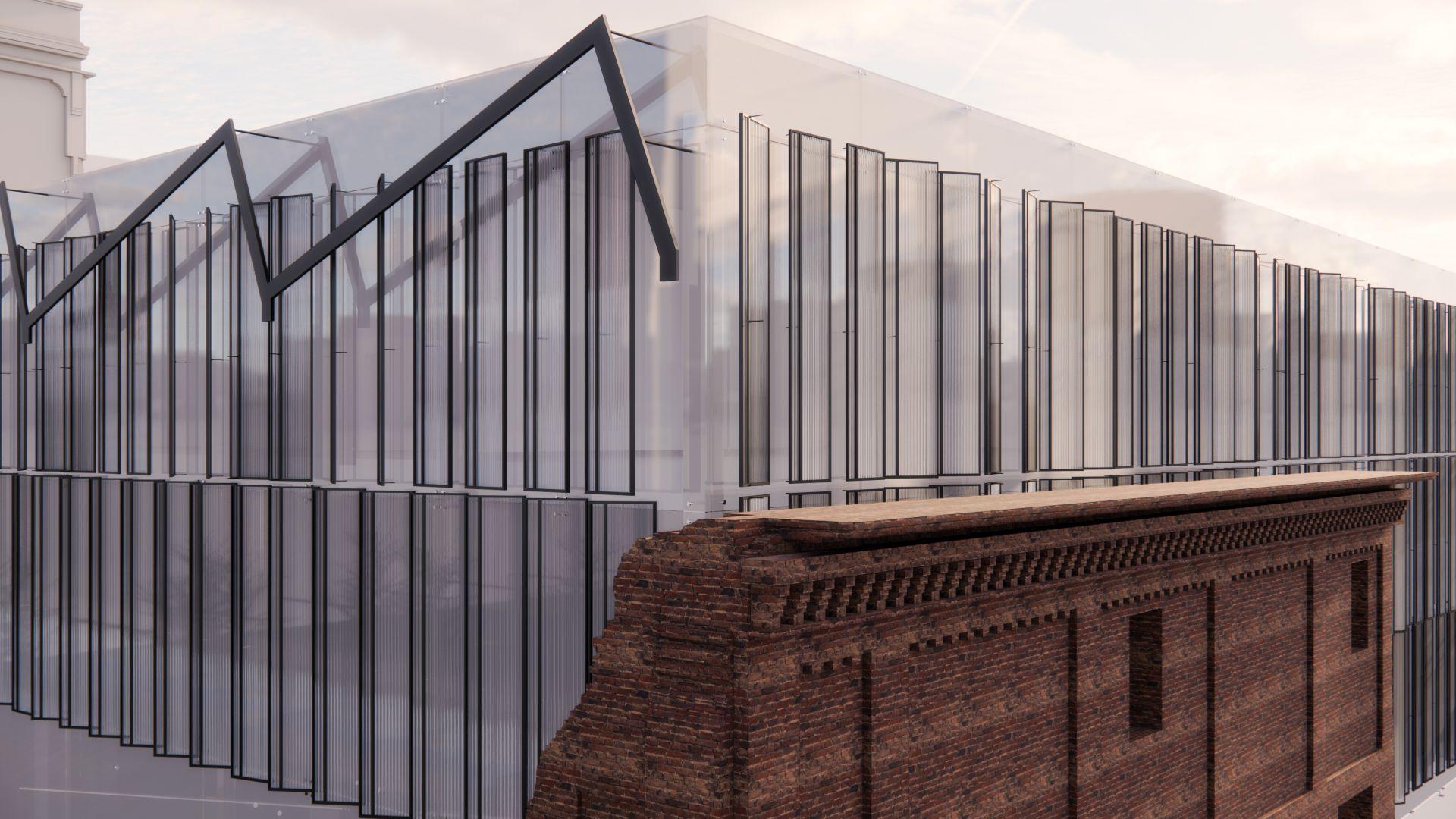 Adaptacja ruin dawnej fabryki Birnbauma w Łodzi