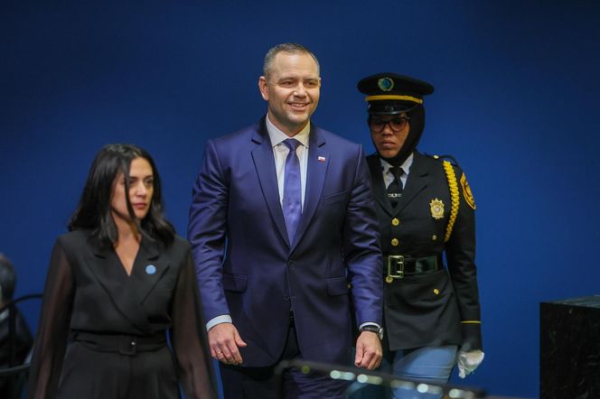 Prezydent RP Karol Nawrocki podczas 80. sesji ONZ w USA