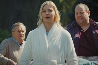 M jak miłość odc. 1813. Jagoda (Katarzyna Kołeczek), Tadeusz (Bartłomiej Nowosielski), Józef Modry (Stefan Friedmann)