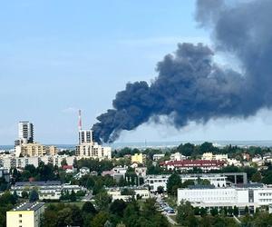 Pożar budynku elektrociepłowni w Rzeszowie