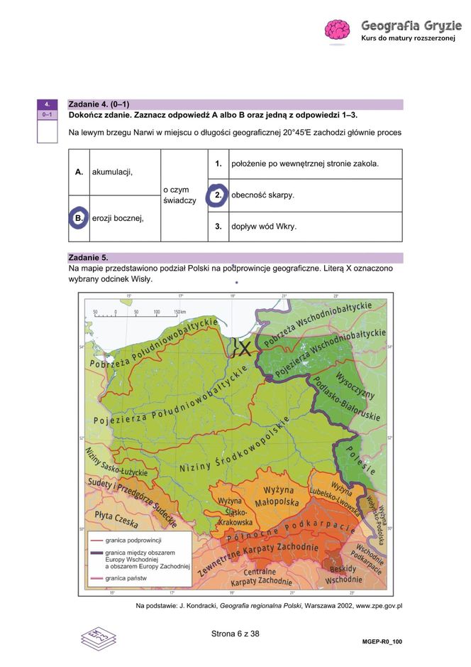 Matura próbna 2024 - geografia