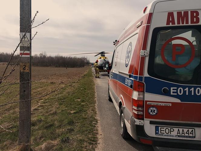 Wypadek 17-letniego motocyklisty w Opocznie (13.04.2022 r.)