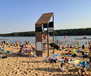 Plażowicze nad Lubianką