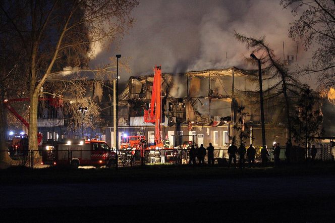 Pożar hotelu socjalnego w Kamieniu Pomorskim