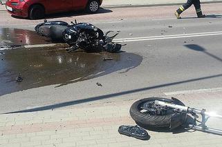Śmiertelny wypadek w Ostrowie. Nie żyje motocyklista [ZDJĘCIE, AUDIO]