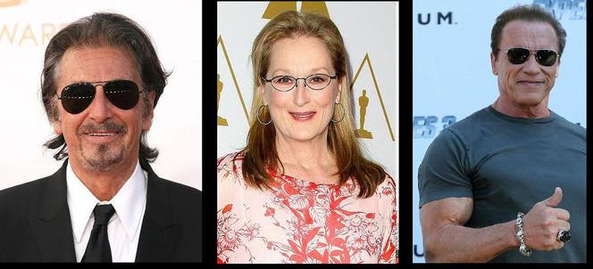 Al Pacino, Meryl Streep, Arnold Schwarzenegger