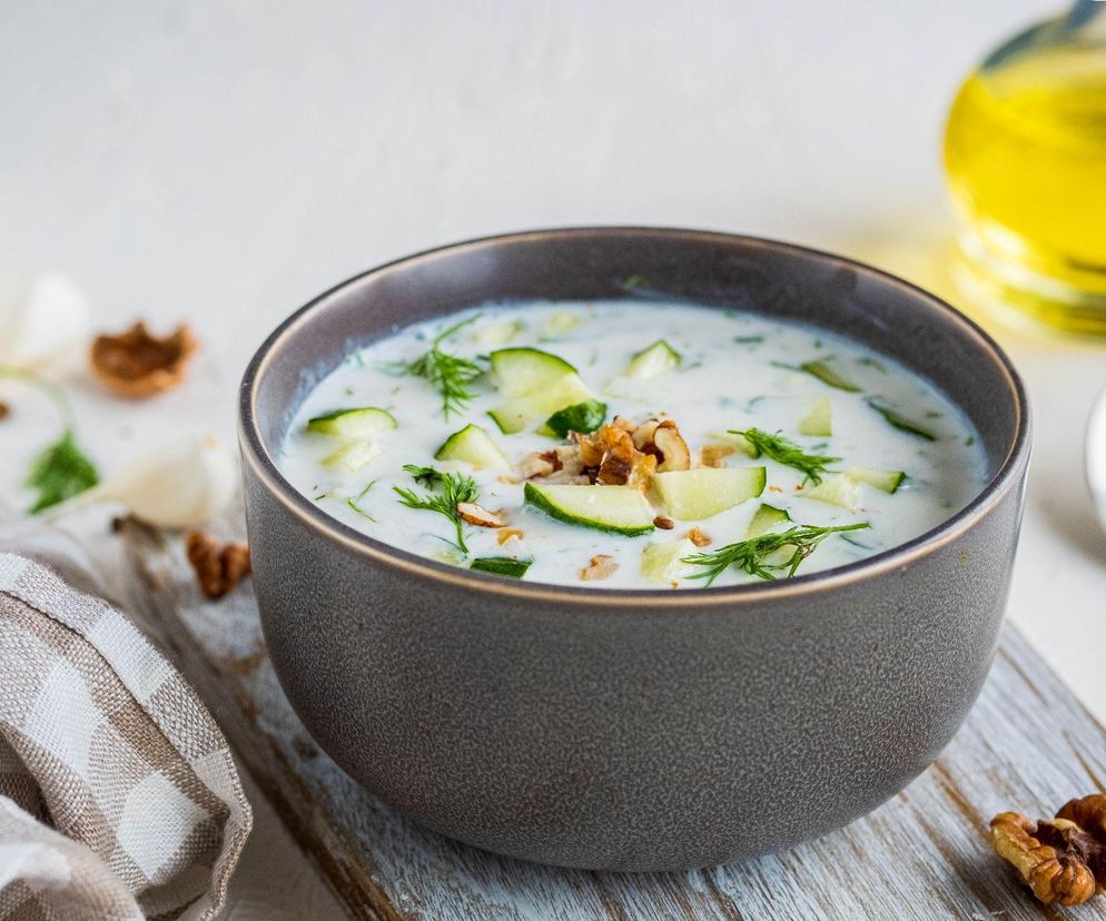 chłodnik z ogórka i cukinii Ani Lewandowskiej