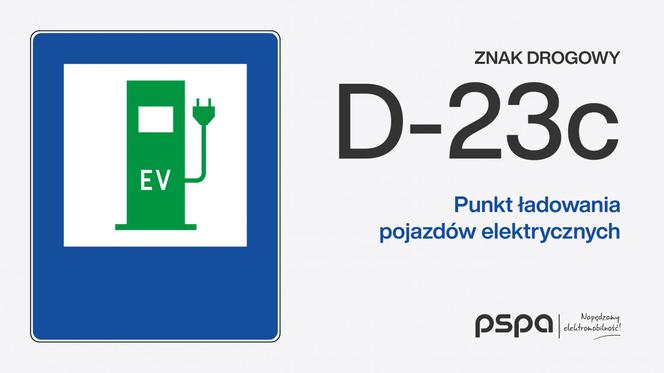 Znak drogowy D-23c