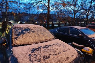 Pierwszy śnieg spadł w Poznaniu i okolicach