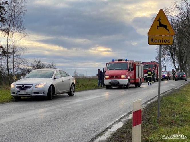 Wypadek na trasie trasie Sikorz - Trzciany! Jedna osoba w szpitalu! [ZDJĘCIA] 