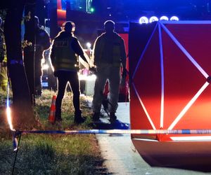 Płonące zwłoki na drodze, zatrzymany 60-latek
