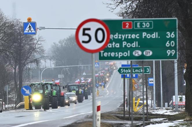 Protest rolników w Zbuczynie