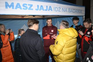 Lewandowski poszedł na badania po konferencji kadry